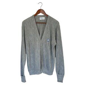 Pickering Men's L Gray Grandpa Sweater Cardigan Button Up Vintage Cape Fear CC
